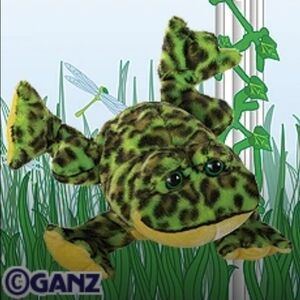 Ganz Webkinz Bullfrog Collectible Approx 8" X 6" Excellent Condition